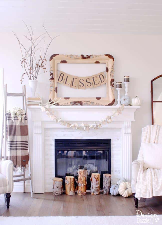 Thanksgiving Mantle by Design Dazzle!