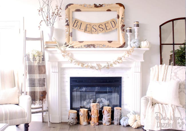 Thanksgiving Mantle by Design Dazzle!