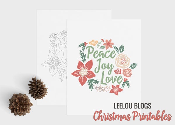 Christmas Printable and Coloring Page | free Christmas download | free printables | Christmas decor ideas || Design Dazzle #christmasprintable #christmasdecor