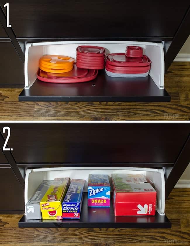 I have round up my 9 favorite ways to keep your kitchen clean and organized, regardless of how many extra lids, or containers of cereal you might have. | Design Dazzle