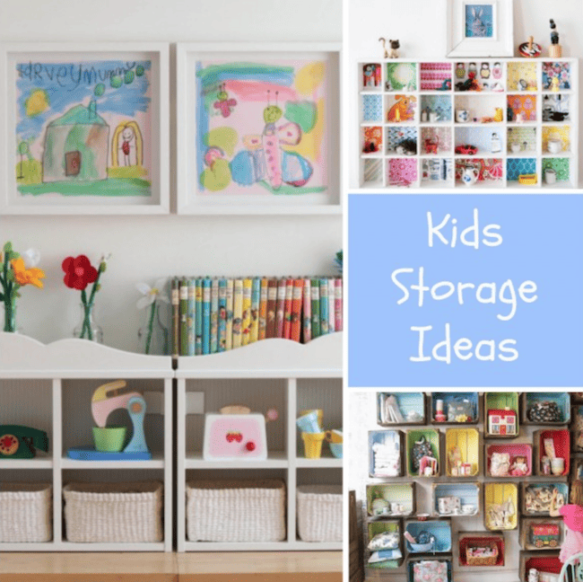 Kids can make the most messes around the house so I have round up 12 ways that will make keeping your kids' bedrooms and bathroom organized a breeze! | Design Dazzle