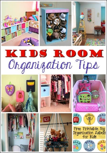 Kids can make the most messes around the house so I have round up 12 ways that will make keeping your kids' bedrooms and bathroom organized a breeze! | Design Dazzle