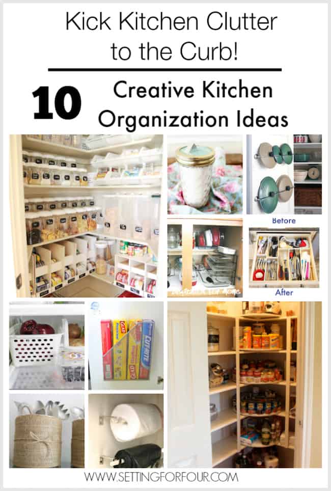 I have round up my 9 favorite ways to keep your kitchen clean and organized, regardless of how many extra lids, or containers of cereal you might have. | Design Dazzle