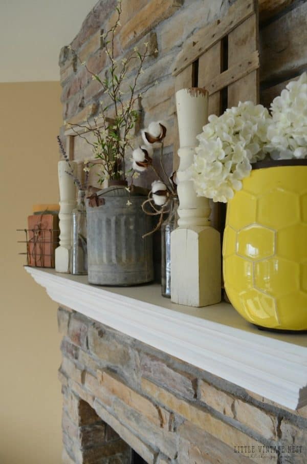 13 of my favorite Spring mantel ideas that will work for any number of different tastes and styles! | Design Dazzle