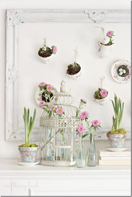 13 of my favorite Spring mantel ideas that will work for any number of different tastes and styles! | Design Dazzle