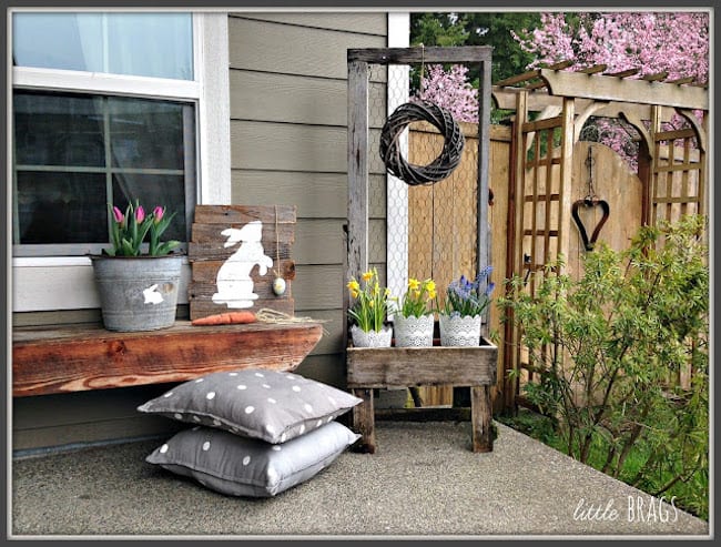 All 15 of these spectacular Springtime front porch ideas are creative, and versatile! There is a decorating idea here for all different tastes and styles. | Design Dazzle