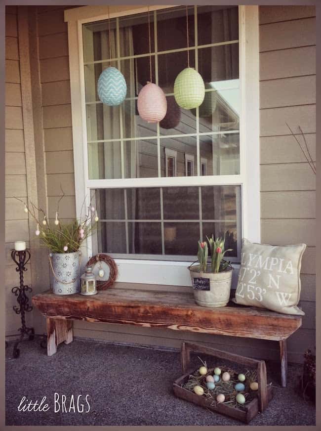 All 15 of these spectacular Springtime front porch ideas are creative, and versatile! There is a decorating idea here for all different tastes and styles. | Design Dazzle