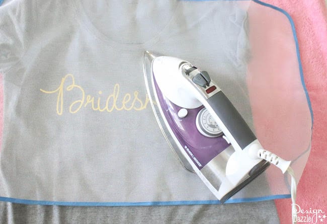 DIY Gold Foil Bridal T-Shirts Using The Cricut | Design Dazzle