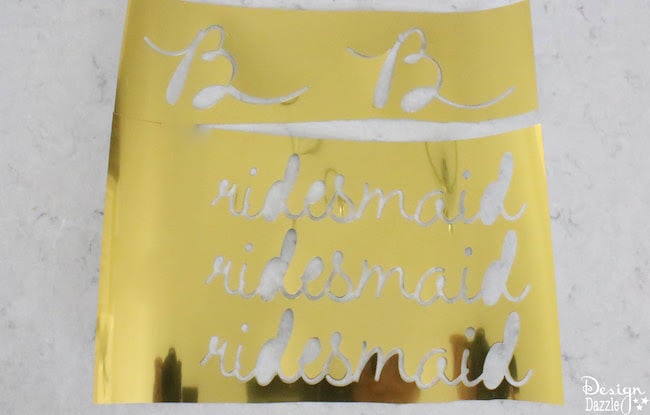 DIY Gold Foil Bridal T-Shirts Using The Cricut | Design Dazzle