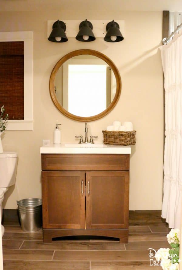 This post includes 20 trendy, stylish, and fun bathroom vanities of many different sizes and designs to fit any bathroom and decor style! | Design Dazzle