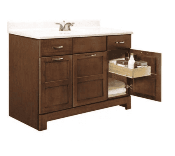 This post includes 20 trendy, stylish, and fun bathroom vanities of many different sizes and designs to fit any bathroom and decor style! | Design Dazzle