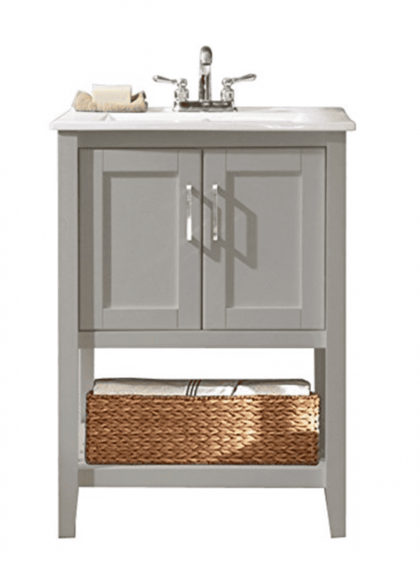 This post includes 20 trendy, stylish, and fun bathroom vanities of many different sizes and designs to fit any bathroom and decor style! | Design Dazzle