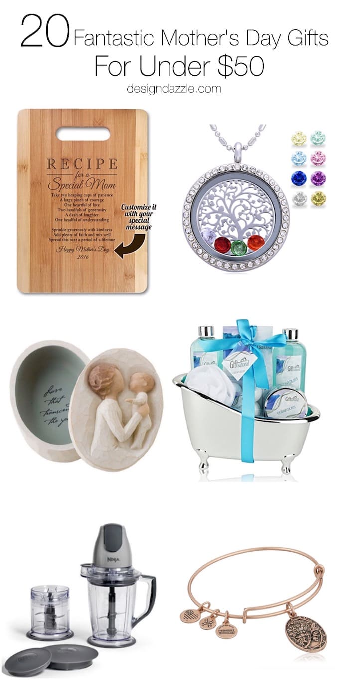 20 Mother's Day Gifts under $50! Fantastic Mother's Day ideas to celebrate mom! | Design Dazzle