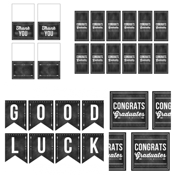 With these 15 fabulous free graduation printables you can find some easy ideas to put together a great party or invitation on a budget! | Design Dazzle 