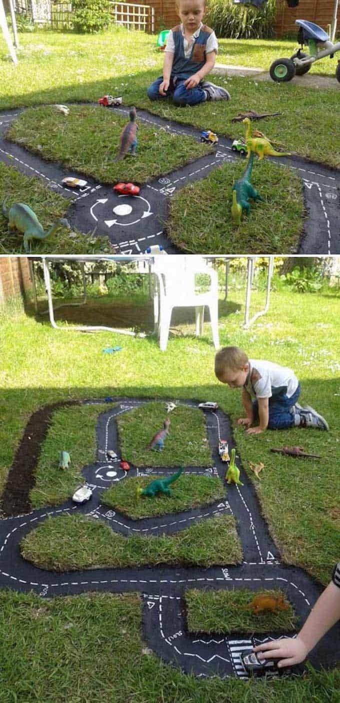 Here are 14 extremely creative and fun play areas for your kids that will sure to zap all the boredom from their brains! Enjoy and happy summertime! | Design Dazzle