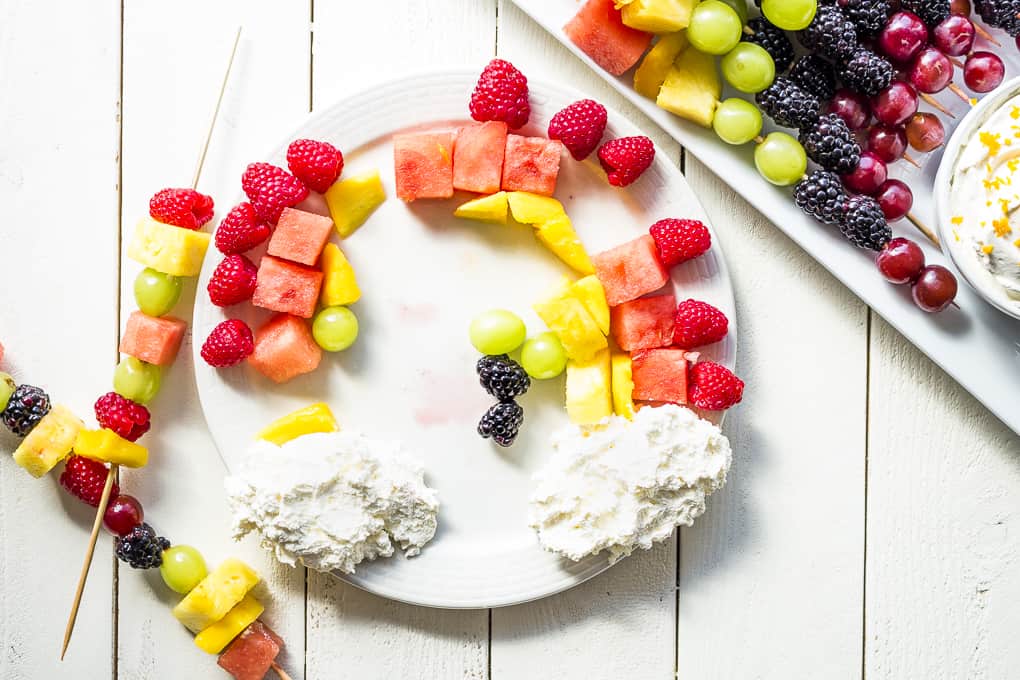 Fruit kabobs are a fun DIY project for the kids during Summer break!