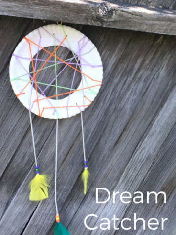 Making a dream catcher is a fun project for both kids and adults!