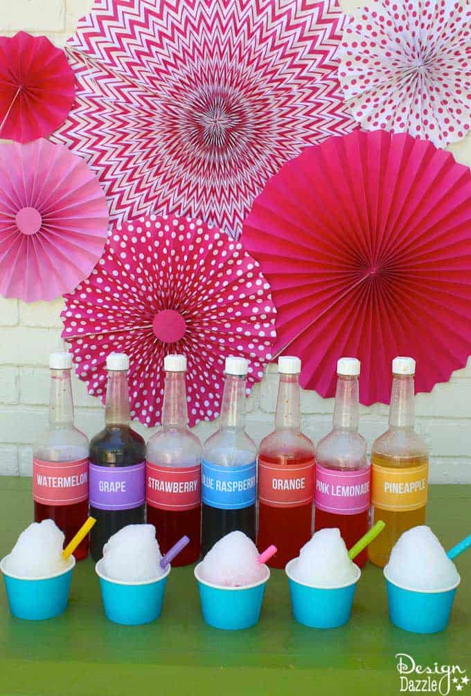 How to make shaved ice - tips and tricks with free printables | Design Dazzle