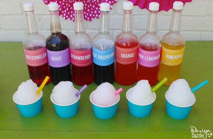 How to make shaved ice - tips and tricks with free printables | Design Dazzle