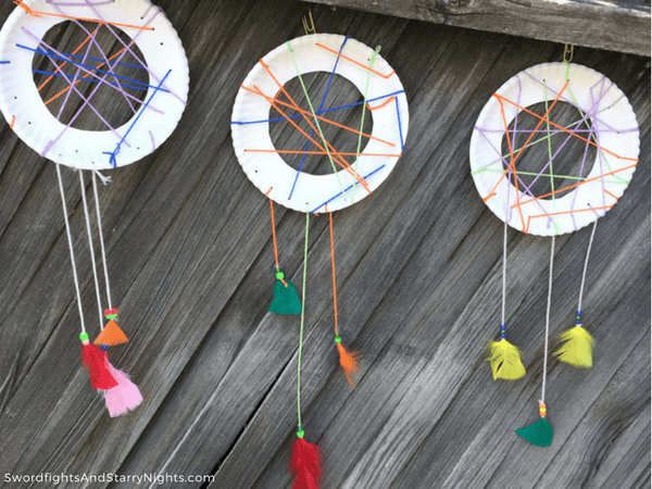 Making a dream catcher is a fun project for both kids and adults! 