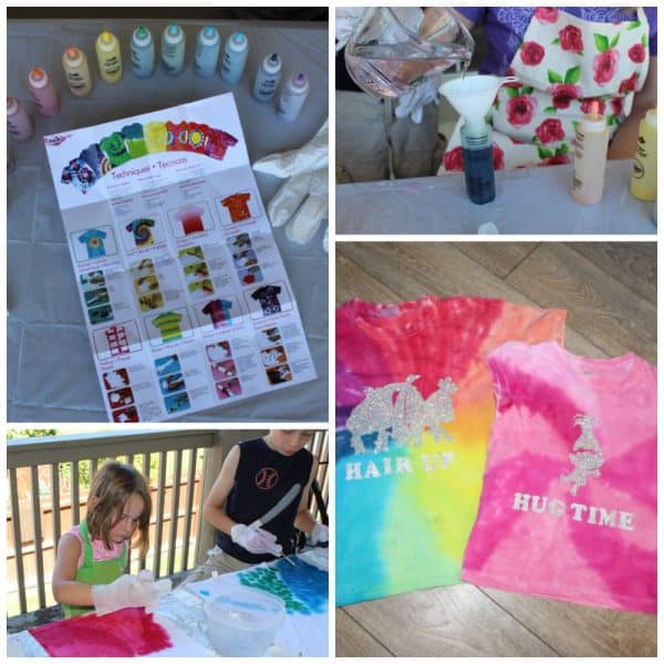 DIY Trolls tshirt with step by step instructions and video to make your own shirts with Princess Poppy, Brand and Cloud guy. Your kids will love it!