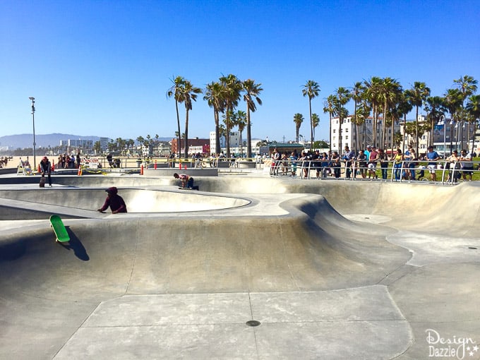 Venice Beach is all about the people watching and the sight seeing! Follow along with DesignDazzle.