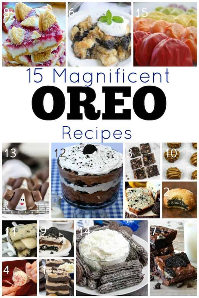 Whether it's summertime snacking, picnic fun or after school snack time you're seeking ideas for, we've found 15 magnificent Oreo recipes for you and we couldn't be happier about it! | Design Dazzle