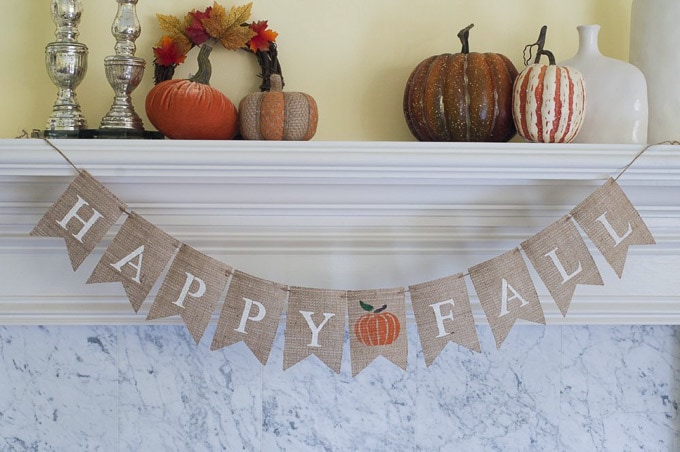 This post has 15+ fall items to decorate with! Add a little bit of fall into every room of your house without putting much work or effort into it! | Design Dazzle
