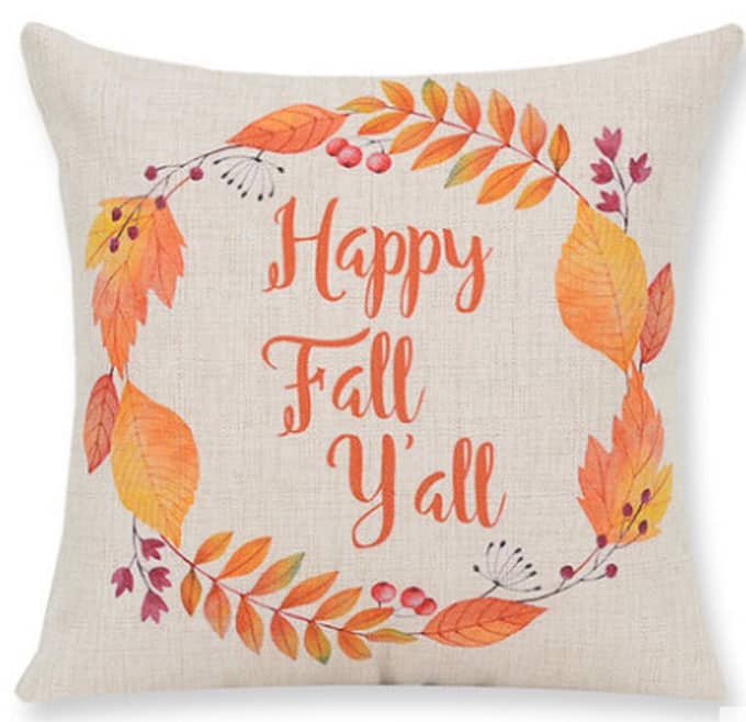 This post has 15+ fall items to decorate with! Add a little bit of fall into every room of your house without putting much work or effort into it! | Design Dazzle