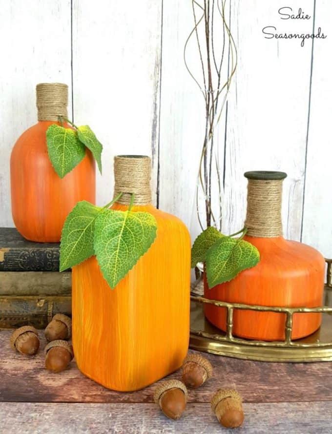 Pumpkins and Gourds are so versatile! Here are thirteen great ideas for working these fall harvest items into your everyday home decor! | fall home decor | pumpkin home decor ideas | how to decorate with pumpkins and gourds | fall pumpkin decor | decorating for fall | home decor ideas for fall | fall inspired home decor || Design Dazzle