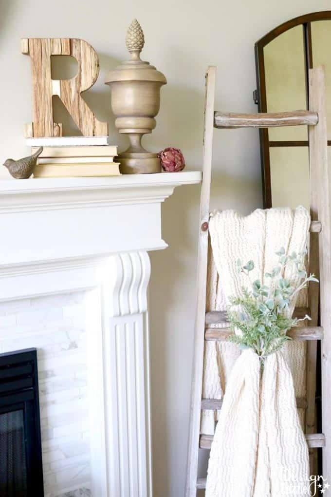 Create a unique fall mantel with incorporating beautiful and fun fall colors like greens, plums, lavender, blues, and sage. | decorating for fall | fall home decor tips | fall home decor ideas | fall decorating tips | fall mantel decor ideas | how to decorate a fall mantel || Design Dazzle