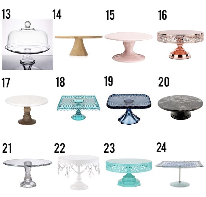 Never underestimate a good cake stand! These 32 cake stands are gorgeous and versatile, I'm sure there will be at least one to suit your needs! | Design Dazzle