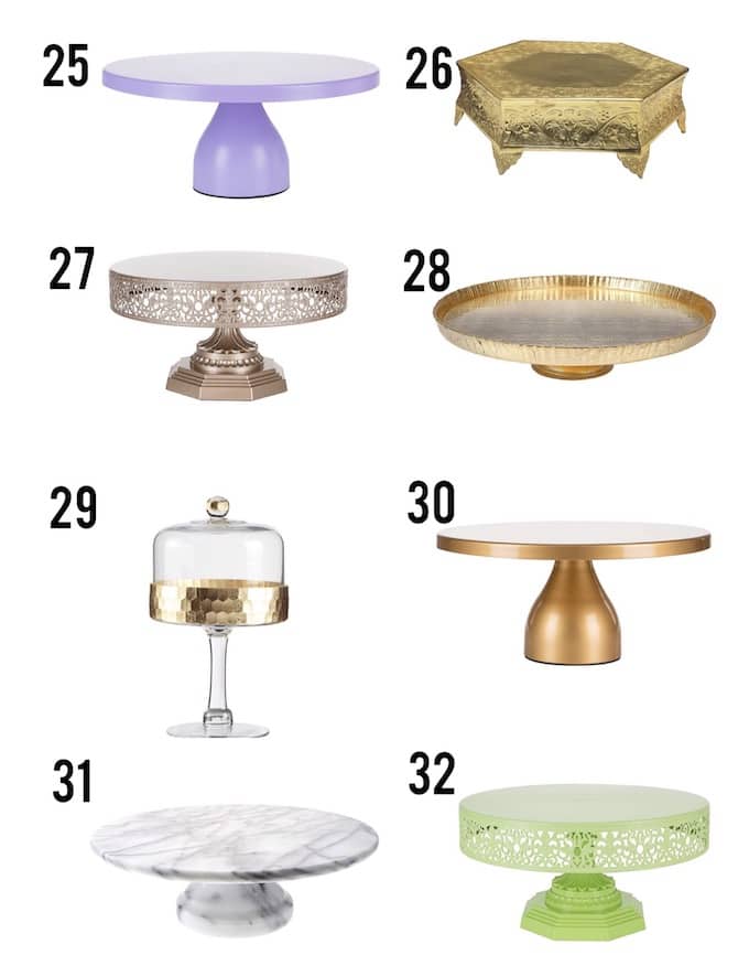 Never underestimate a good cake stand! These 32 cake stands are gorgeous and versatile, I'm sure there will be at least one to suit your needs! | Design Dazzle