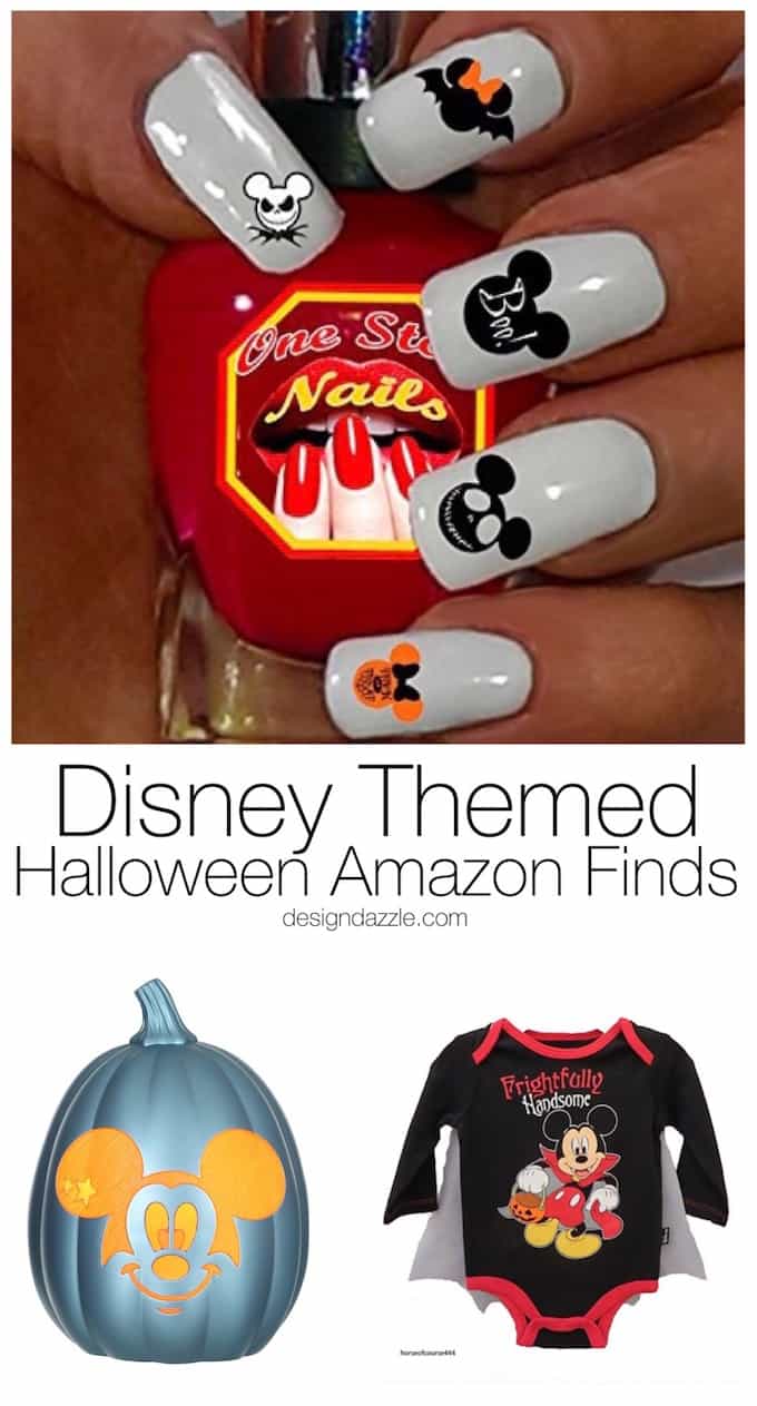 This post has 30+ amazing Disney Themed Halloween Amazon finds to brighten up your home decor, apparel, or even your nails! | disney halloween | disney themed halloween | halloween disney ideas || Design Dazzle