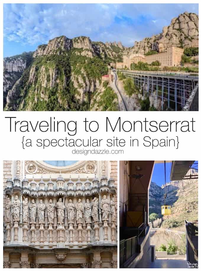 Montserrat is a gorgeous place to visit just outside of Barcelona. Spectacular views and fascinating history await your visit! | Design Dazzle