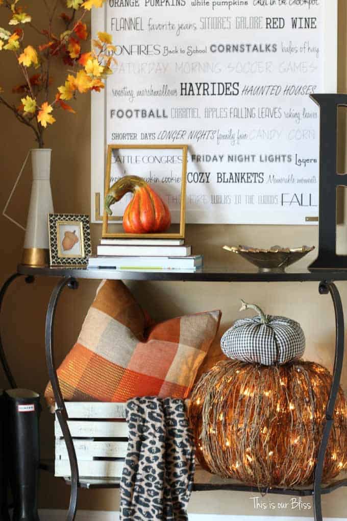 I have rounded up 16 of my favorite ways to decorate for fall so your home can be perfectly plaid and ready for the season! | plaid decor for fall | fall plaid decor | home decor for fall | plaid home decor ideas | decorating with plaid | plaid decorating tips for fall | fall home decorating tips || Design Dazzle