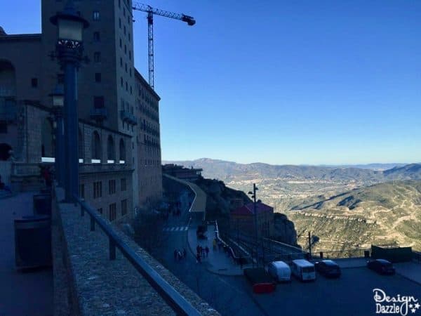 Montserrat - Monastery built into the side of a mountain.