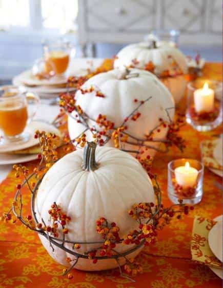 Pumpkins and Gourds are so versatile! Here are thirteen great ideas for working these fall harvest items into your everyday home decor! | fall home decor | pumpkin home decor ideas | how to decorate with pumpkins and gourds | fall pumpkin decor | decorating for fall | home decor ideas for fall | fall inspired home decor || Design Dazzle