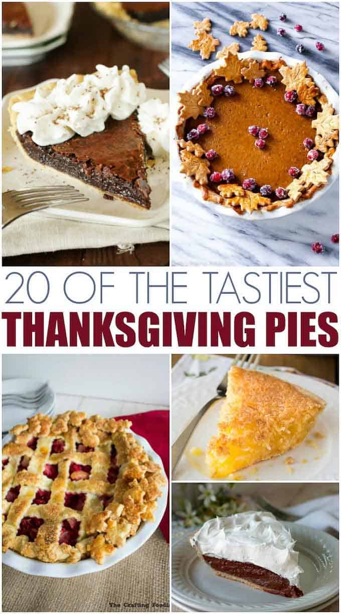 20 of the tastiest Thanksgiving pies out there! Delicious pie ideas for both the filling and the crust! #thanksgiving #pie #piecrust || Design Dazzle