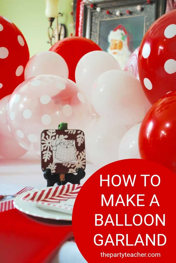 How to make a balloon garland by The Party Teacher | diy balloon garland | balloon garland diy | homemade balloon garland | diy party decor | balloon garland tutorial || Design Dazzle #balloongarland #diypartydecor #partydecorideas