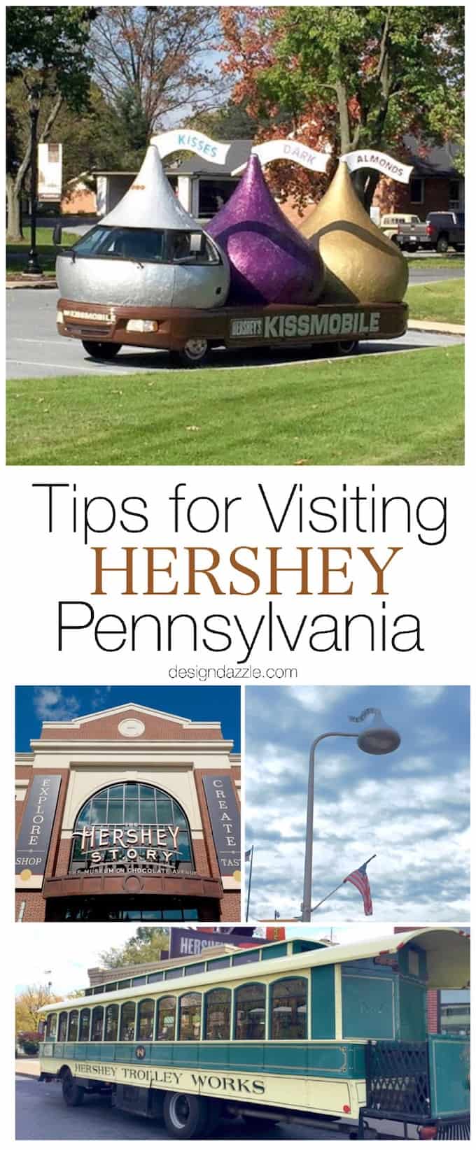 After our visit, it's easy to see why they call Hershey PA “the sweetest place on earth”. I'm sharing a few of the fun places we visited while we were there! | hershey travel tips | traveling to hershey pa | things to do in hershey pennsylvania || Design Dazzle #hershey #hersheypa #traveltips #hersheytravel