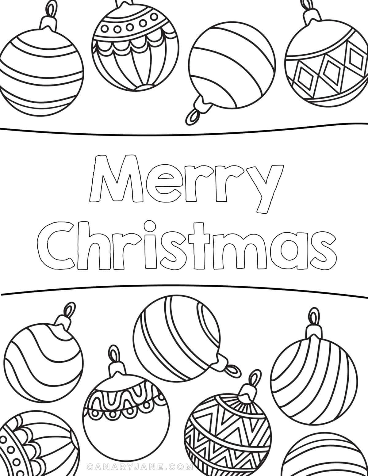 Free Christmas Coloring Pages & Printables - Design Dazzle