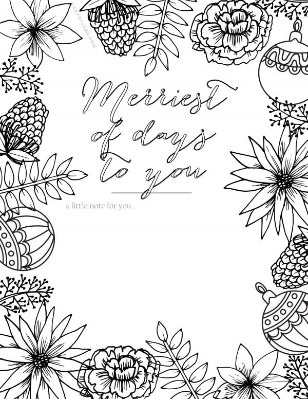 christmas coloring pages and printables | printable coloring pages | holiday coloring pages | holiday printables | christmas coloring pages || Design Dazzle #coloringpages #freeprintables #holidaycoloringpages