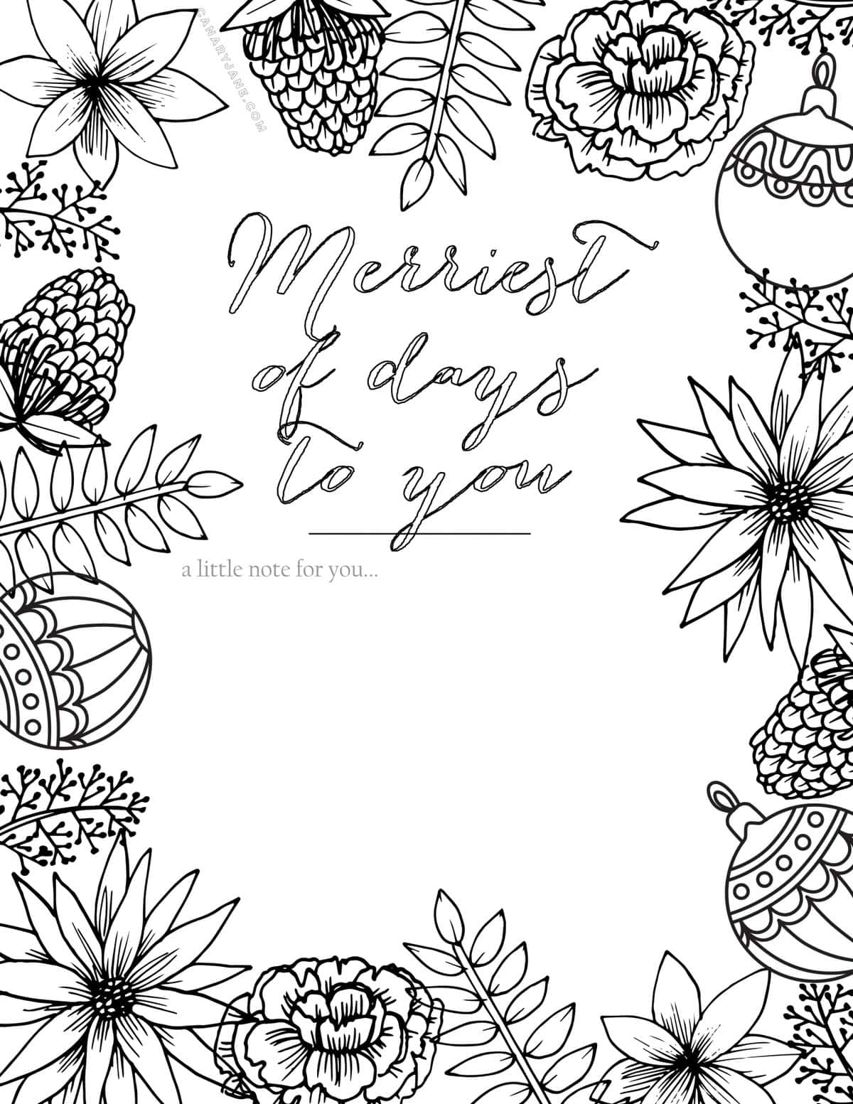 Free Christmas Coloring Pages & Printables - Design Dazzle