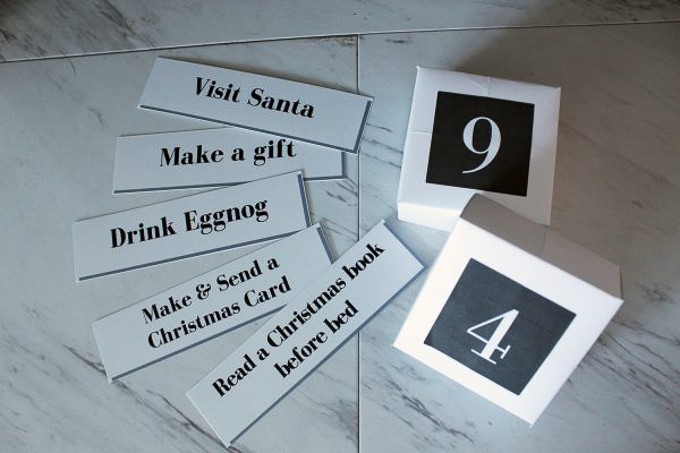 Print this DIY Christmas Advent Calendar Countdown