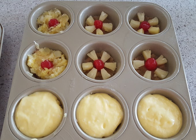 These upside down Pineapple Cupcakes are so yummy! Not your typical Holiday treat but I am hoping it soon will become a family favorite. 