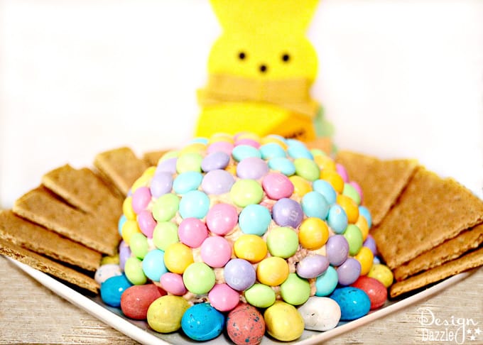 If you are a fan of cream cheese (who isn't?) and chocolate then you will love this decadent treat! Find the recipe and instructions to this delicious Easter Cream Cheese Ball below! | Design Dazzle