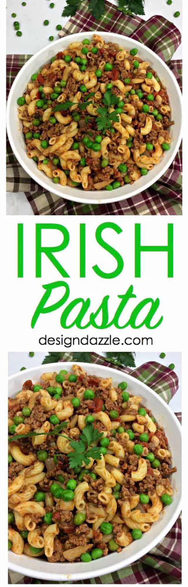 This Perfect Irish Pasta recipe is colorful, delicious, and a great way to celebrate St. Patricks day with your family! So try something new and make this delicious Irish Pasta recipe! | Design Dazzle This Perfect Irish Pasta recipe is colorful, delicious, and a great way to celebrate St. Patricks day with your family! So try something new and make this delicious Irish Pasta recipe! | Design Dazzle