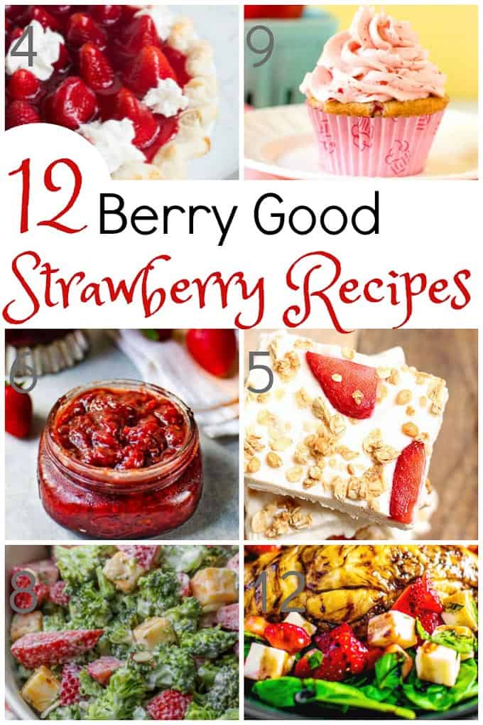 From Strawberry Guacamole, to Strawberry Chili Relish, to Strawberry Cupcakes, there is decidedly something on this delicious strawberry recipes list for everyone! | Design Dazzle