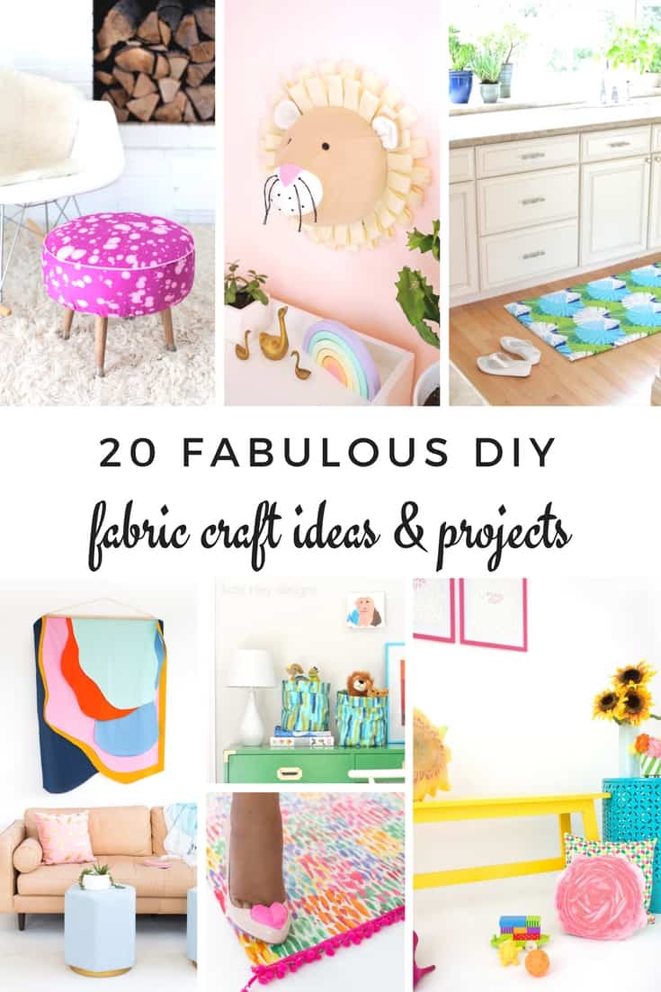 These fabric crafts and project ideas are super fun and easy to make! Fabric is a great medium for creative projects at anywhere in your home. In this collection, we have everything from cute soft toys for kids to pretty kitchen rugs, and many more.